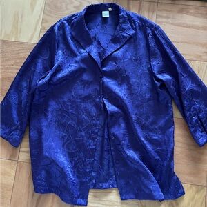 Elegant Purple Button-Up Blouse